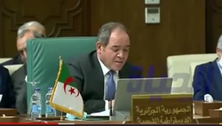 His Excellency Mr. Sabri BOUKADOUM, Minister of Foreign Affairs speech in the Extraordinary Ministerial Meeting of League of Arab States at Cairo, Egypt, on 08th February, 2021.