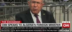 H.E.Mr. Ramtane LAMAMRA, Minister of Foreign Affairs and National Community Abroad, talking to CNN on 21st September, 2021.