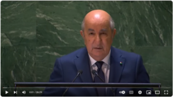 President Abdelmadjid Tebboune addresses the UN General Assembly (78)