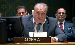 Security Council: Algeria denounces Zionist occupation policy to starve Palestinians in Gaza